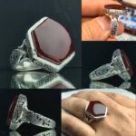 انگشتر عقیق یمنی شش گوش اصل