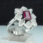 انگشتر جواهری یاقوت قرمز آفریقایی اصل