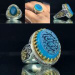 انگشتر عقیق آبی اصل