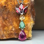 توگردنی فوق العاده زیبای ۶ نگین