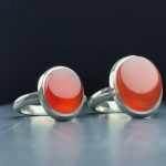 انگشتر ست زنانه و مردانه عقیق یمنی اصل