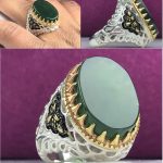 انگشتر یشم سبز اصل