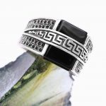 انگشتر عقیق مشکی