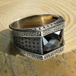 انگشتر نقره اسپرت طرح ترک