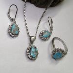 نیم ست جواهری فیروزه نیشابوری اصل