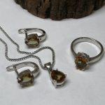 نیمست الکساندریت 7 رنگ اشکی زیبا