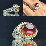 انگشتر گارنت قرمز اصل