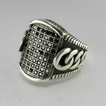 انگشتر نقره اسپرت طرح ترک