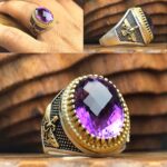 انگشتر آمتیست اصل فنسی تراش