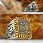 انگشتر عقیق زرد