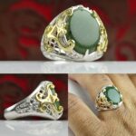 انگشتر یشم سبز یمنی اصل