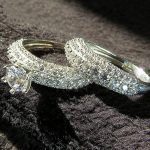 انگشتر و پشت حلقه زنانه تک نگین