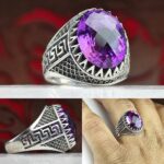 انگشتر آمتیست اصل فنسی تراش
