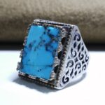 انگشتر فیروزه شجر خوش رنگ