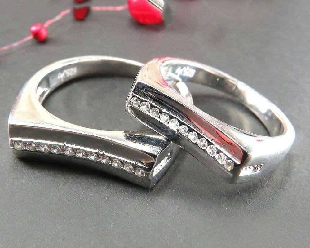 حلقه ست نقره نامزدی کد rs-0010