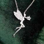 آویز نقره طرح فرشته