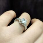 انگشتر جواهری تک نگین زیبا