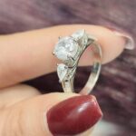 انگشتر نقره زنانه جواهری زیبا