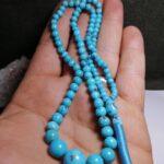 تسبیح فیروزه نیشابوری درجه یک کلکسیونی