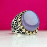 انگشتر عقیق یمنی کبود اصل