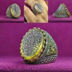 انگشتر کوارتز طلایی اصل