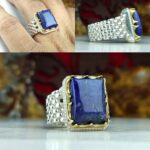 انگشتر لاجورد طبیعی اصل