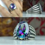 انگشتر توپاز هفت رنگ