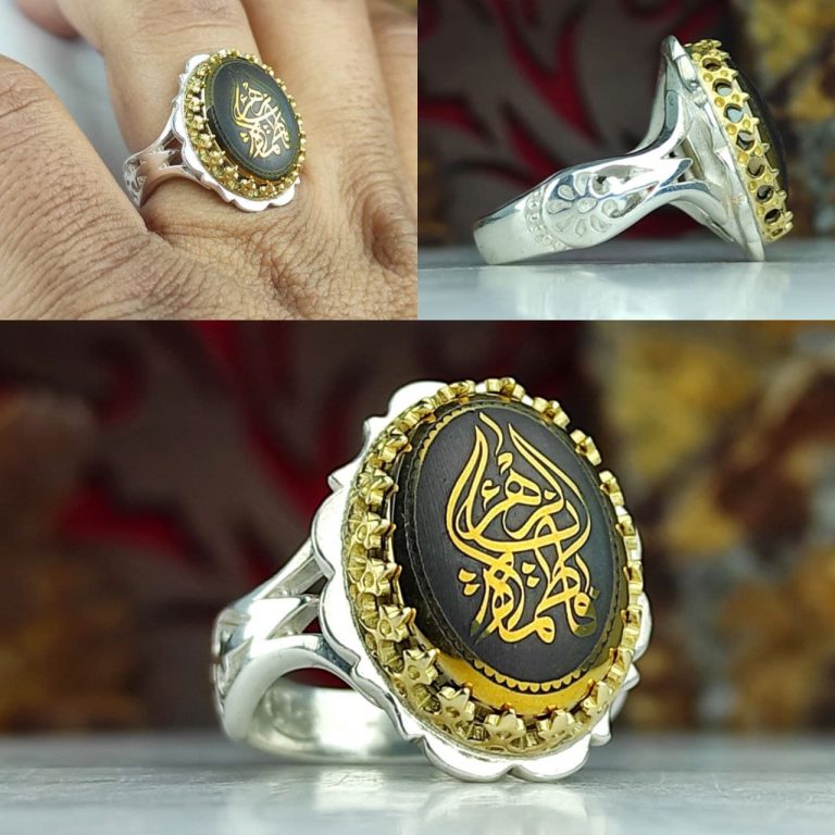 انگشتر حدید طلایی اصل