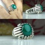 انگشتر عقیق سبز خراسانی