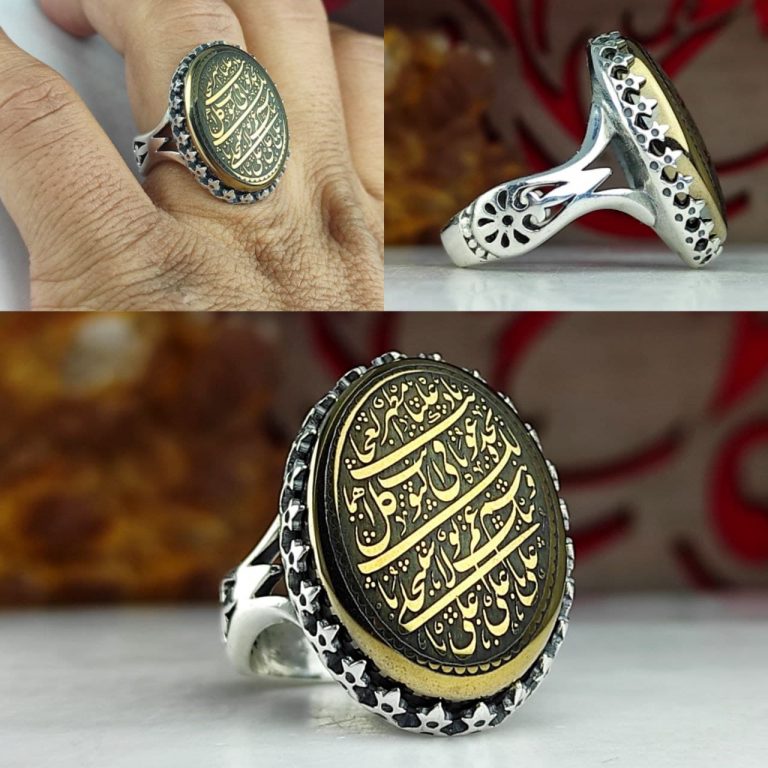 انگشتر حدید طلایی اصل