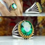 انگشتر توپاز سبز اصل
