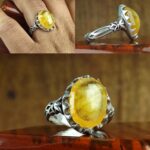 انگشتر یاقوت زرد اصل