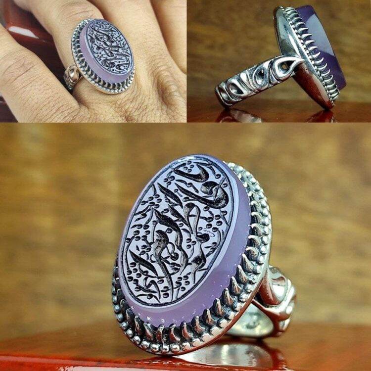انگشتر عقیق یاسی اصل