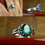 انگشتر توپاز سبز اصل