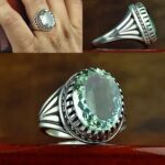 انگشتر آماتیست سبز اصل