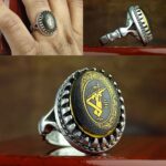 انگشتر حدید طلایی اصل