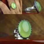 انگشتر عقیق سبزاصل