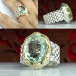 انگشتر آماتیست سبز اصل