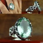 انگشتر آماتیست سبز اصل