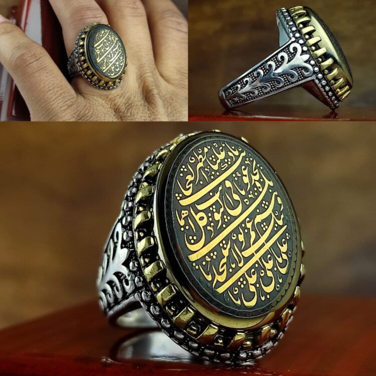 انگشتر حدید طلایی اصل