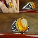 انگشتر کهربا لهستانی اصل