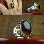 انگشتر کوارتز دودی اصل