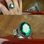 انگشتر توپاز سبز اصل