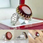 انگشتر گارنت دامله تراش اصل