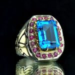 انگشتر توپاز سویسی اصل