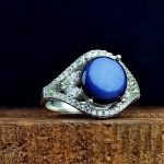 انگشتر یاقوت کبود استار اصل