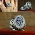 انگشتر عقیق یمنی کبود اصل