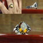 انگشتر زولتانایت هفت رنگ اصل