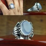 انگشتر عقیق یمنی کبود اصل