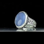 انگشتر عقیق یمنی کبود اصل